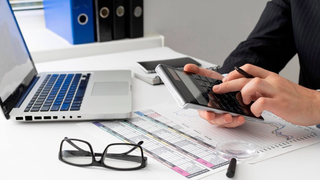 Businesswoman reviewing HMRC correspondence and online self assessment form – self assessment online form, HMRC self assessment tax form