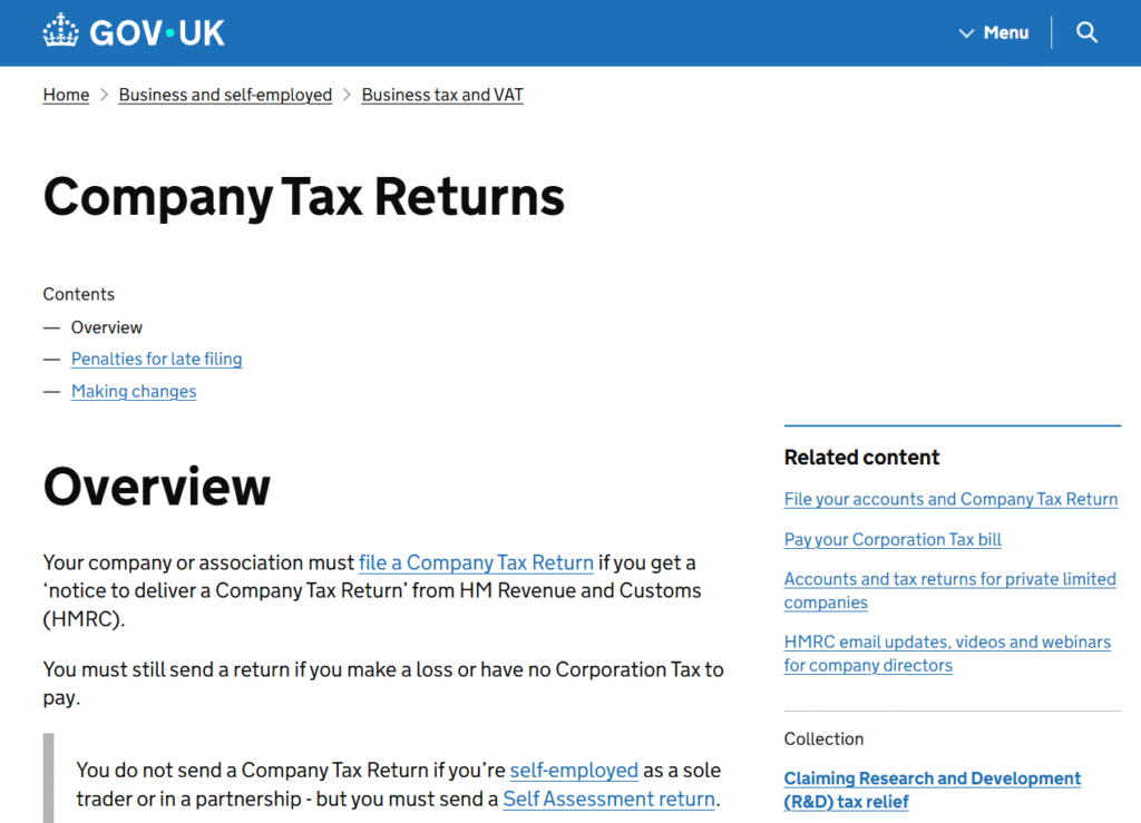 Audit Consulting Group tax specialist advising client on CT603 compliance