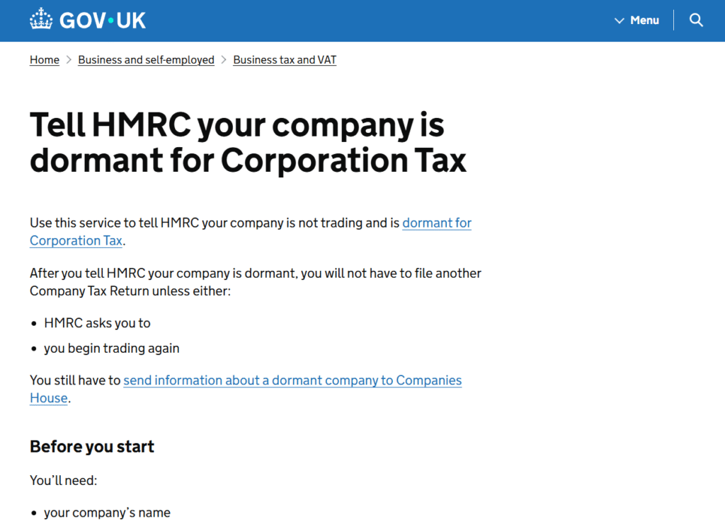 Accountant preparing CT600 in response to HMRC CT603 form