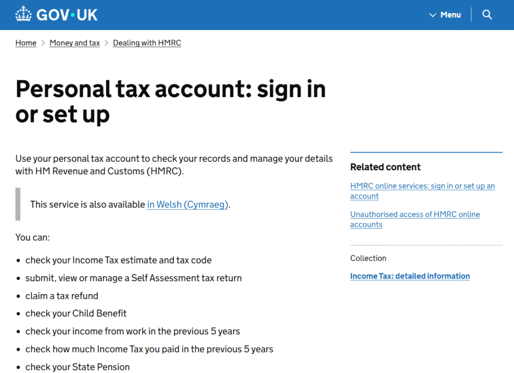 HMRC R40 form guidance and tax reclaim process for individuals