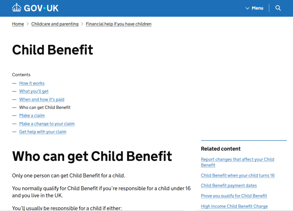 TC600 form guidance for Child Tax Credit and Working Tax Credit