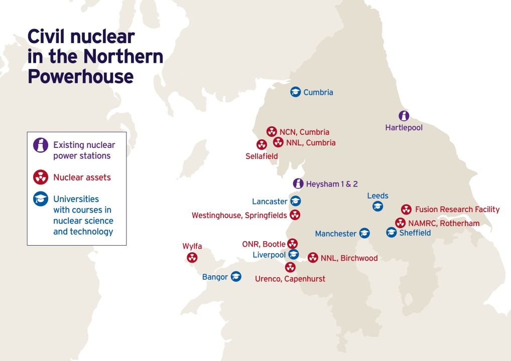 Northern Powerhouse transport investment property growth map