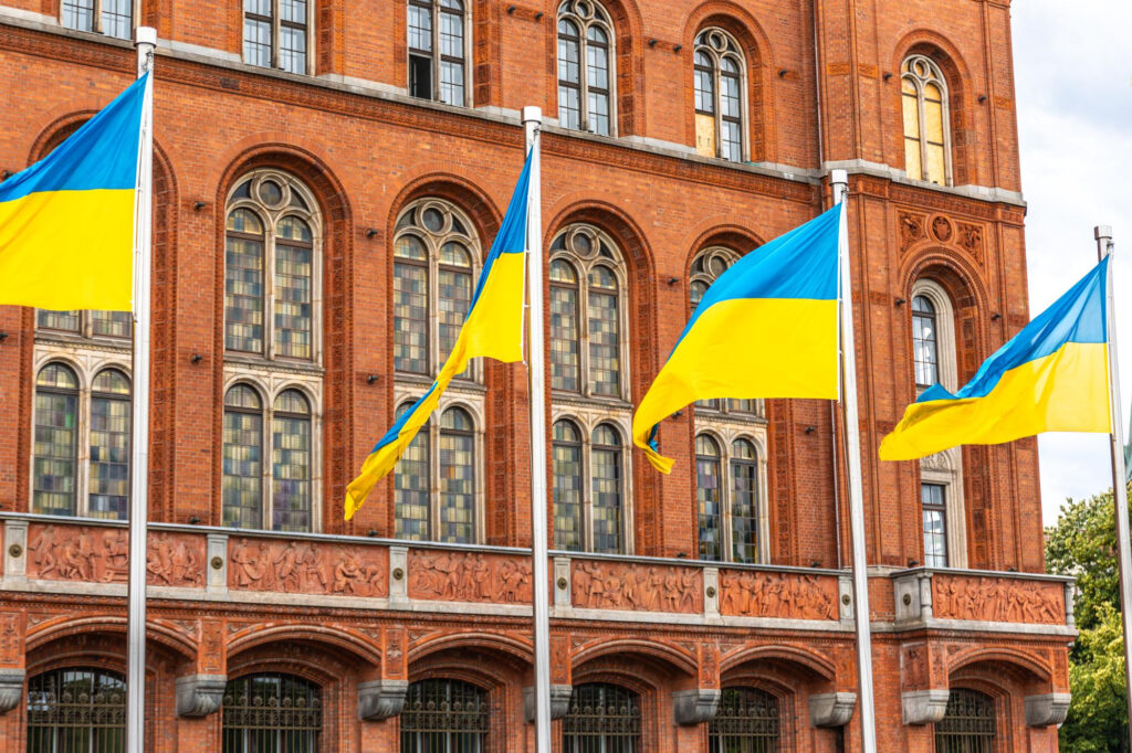 Ukrainian family preparing documents for a UK Ukrainian Permission Extension application