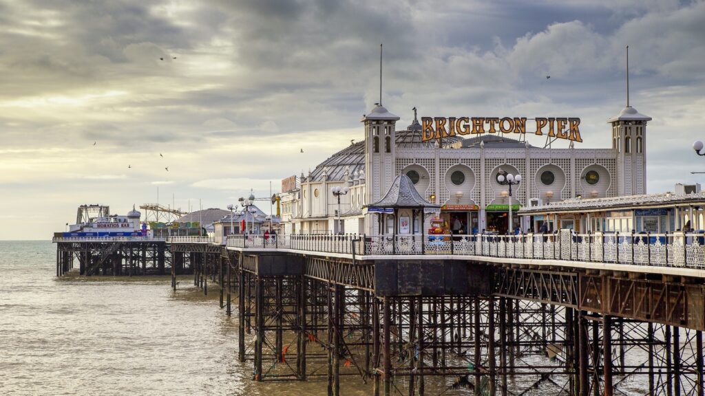 Brighton Palace Pier seaside attraction in Brighton