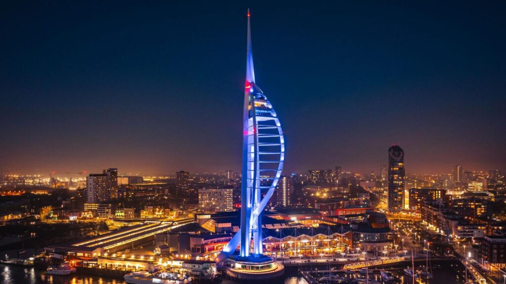 Spinnaker Tower waterfront landmark in Portsmouth