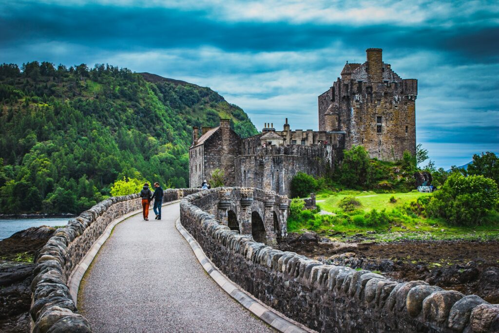 Historic Urquhart Castle on Loch Ness near Inverness