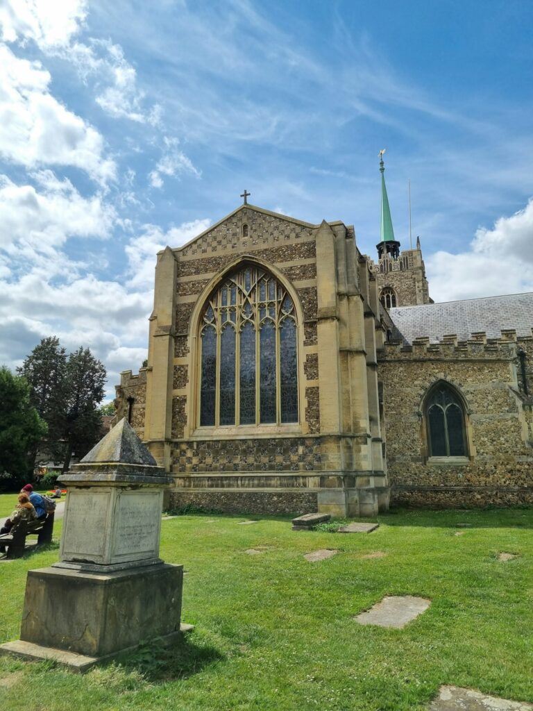Exterior of Chelmsford Cathedral in Chelmsford city centre