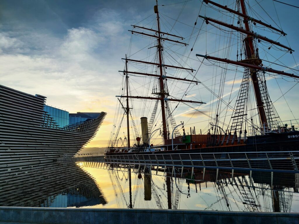RRS Discovery ship at Discovery Point in Dundee
