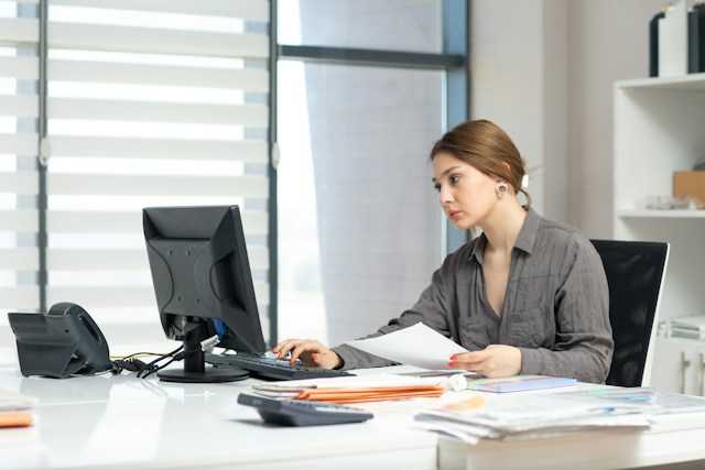 Accountant preparing dormant company accounts for a UK limited company