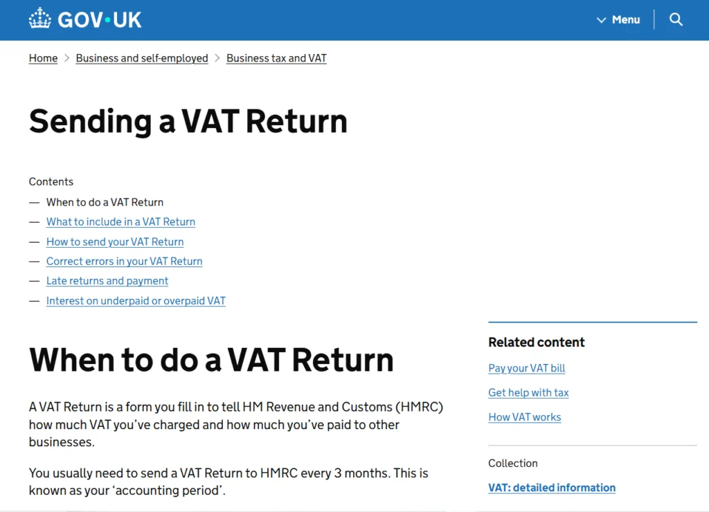 Business owner reviewing VAT100 return in MTD software