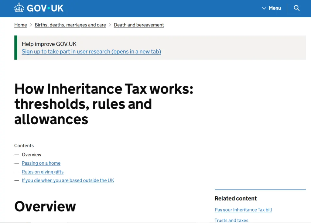 Tax consultant helping family complete IHT400 inheritance tax account
